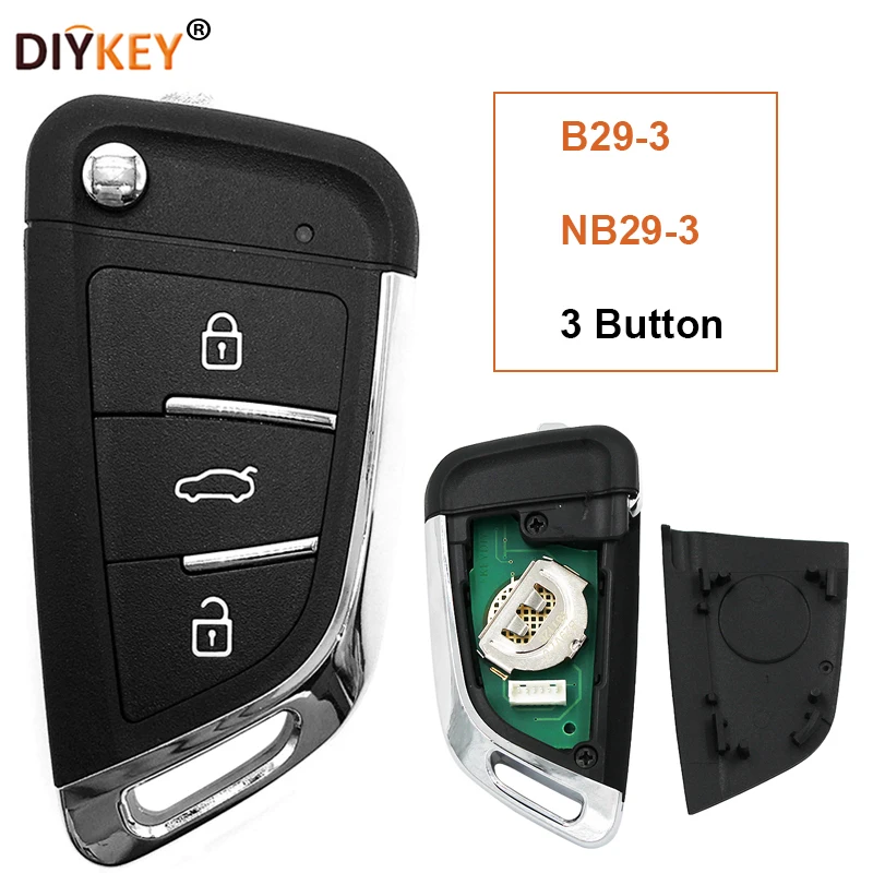 

DIYKEY 3 Button B Series B29-3 NB Series NB29-3 KEYDIY Universal Remote Control Key Fob for KD900 URG200 KD900+ Mini KD KD-X2