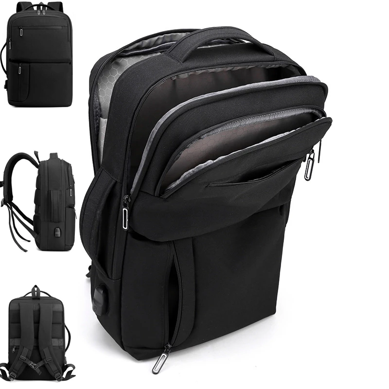 

CFUN YA Men's Backpack 2022 Multifunctional Business Notebook Bagpack Male USB Charge Waterproof Computer Bag 15.6 inch Laptop