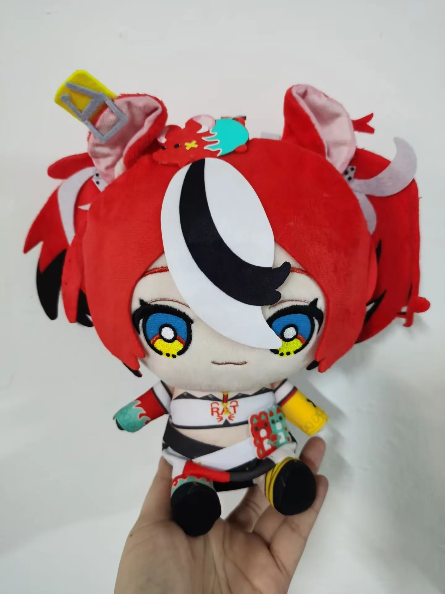 Новая милая японская аниме Hololive Friends With U Hakos Baelz плюшевая кукла игрушка 23 см