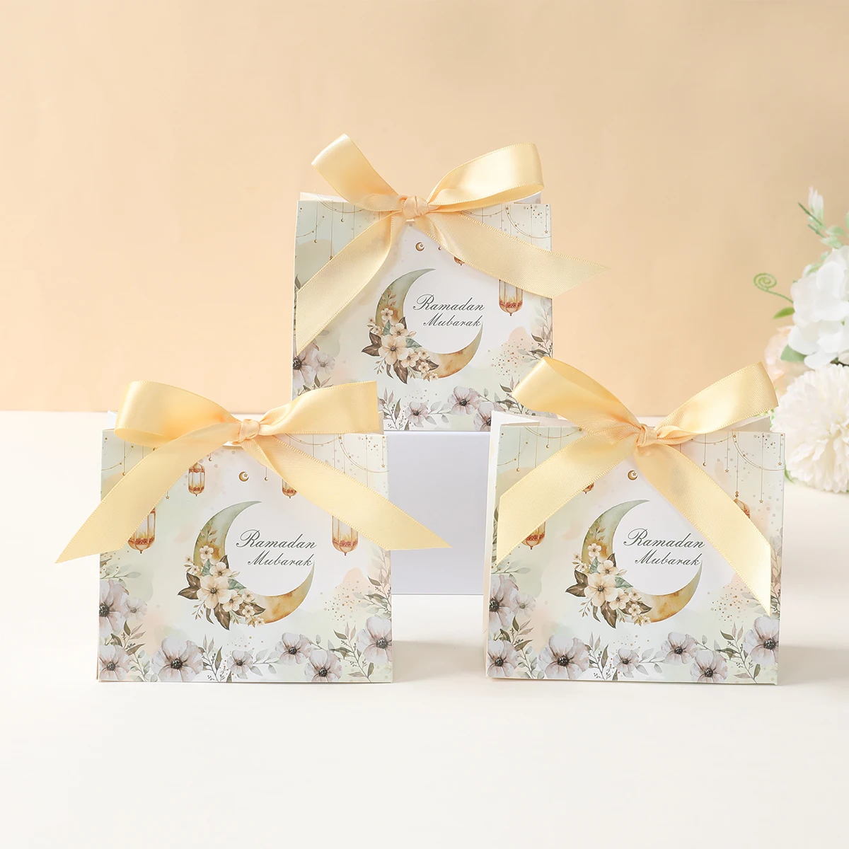 Ид Мубарак Луна Фонарь Подарочная Коробка Рамадан Карим Украшения для дома 2025