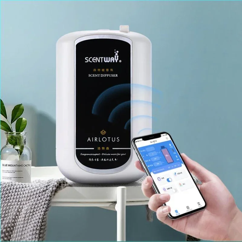 Фото Электрический ароматический оазис Wi-Fi/Bluetooth, диффузор аромата эфирного масла, 200 мл, домашний освежитель воздуха, машина для ароматизации отеля №4
