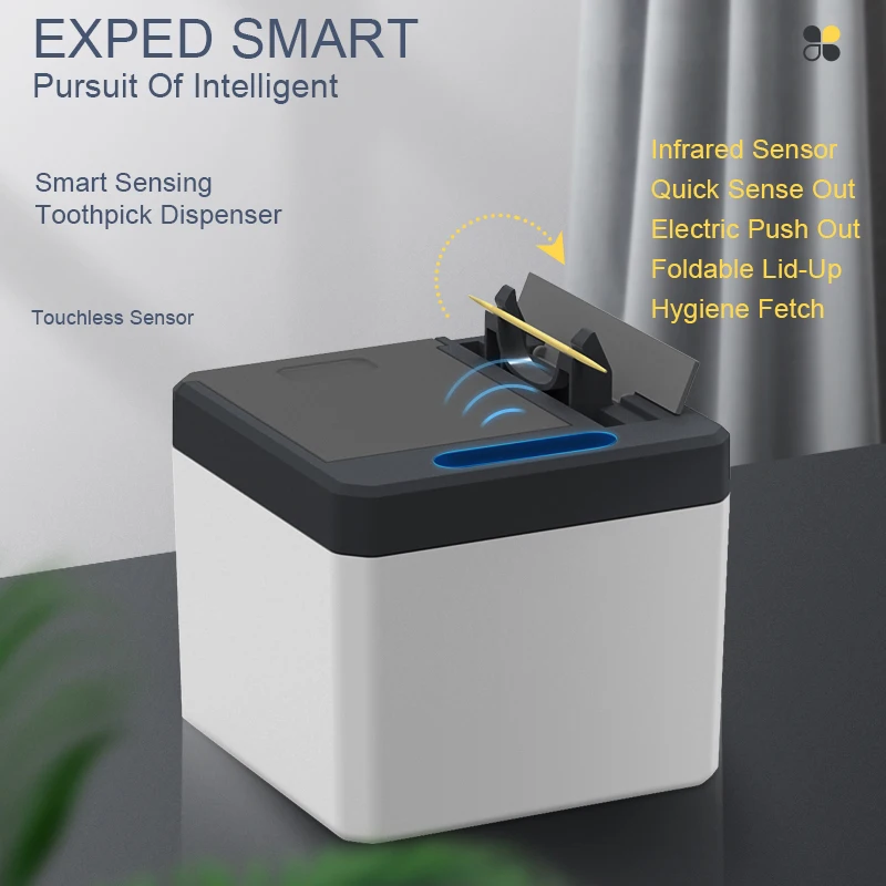 

New Intelligent Induction Toothpick Box Automatic Electric Toothpick Machine Automatically Pops Up Innovative Home Hotel