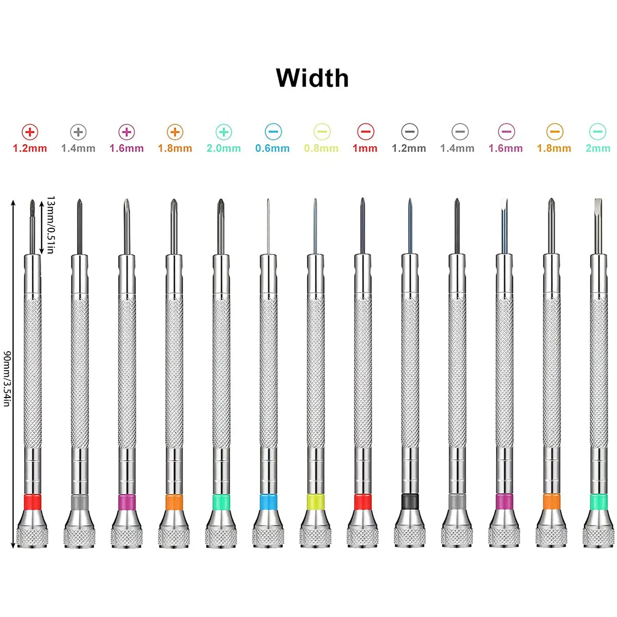 

13Pcs Mini Precision Screwdriver Set HSS Micro Screwdriver Repair Tools Kit For Watch Eyeglasses Jewelry Work Electronics Repair