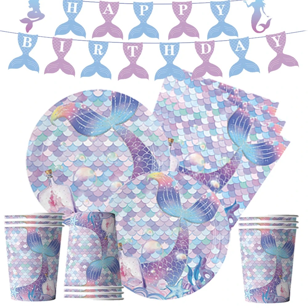 Kids Mermaid Birthday Party Decoration