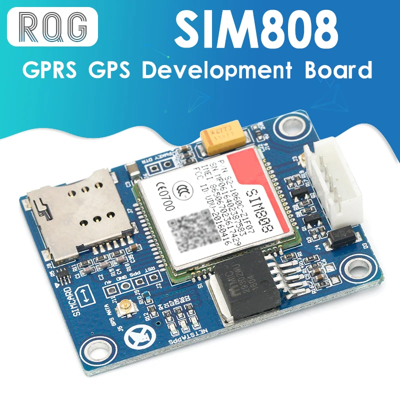 SIM808 модуль GSM GPRS GPS макетная плата IPX SMA с антенной Raspberry Pi Поддержка 2G 3G 4G SIM-карта |