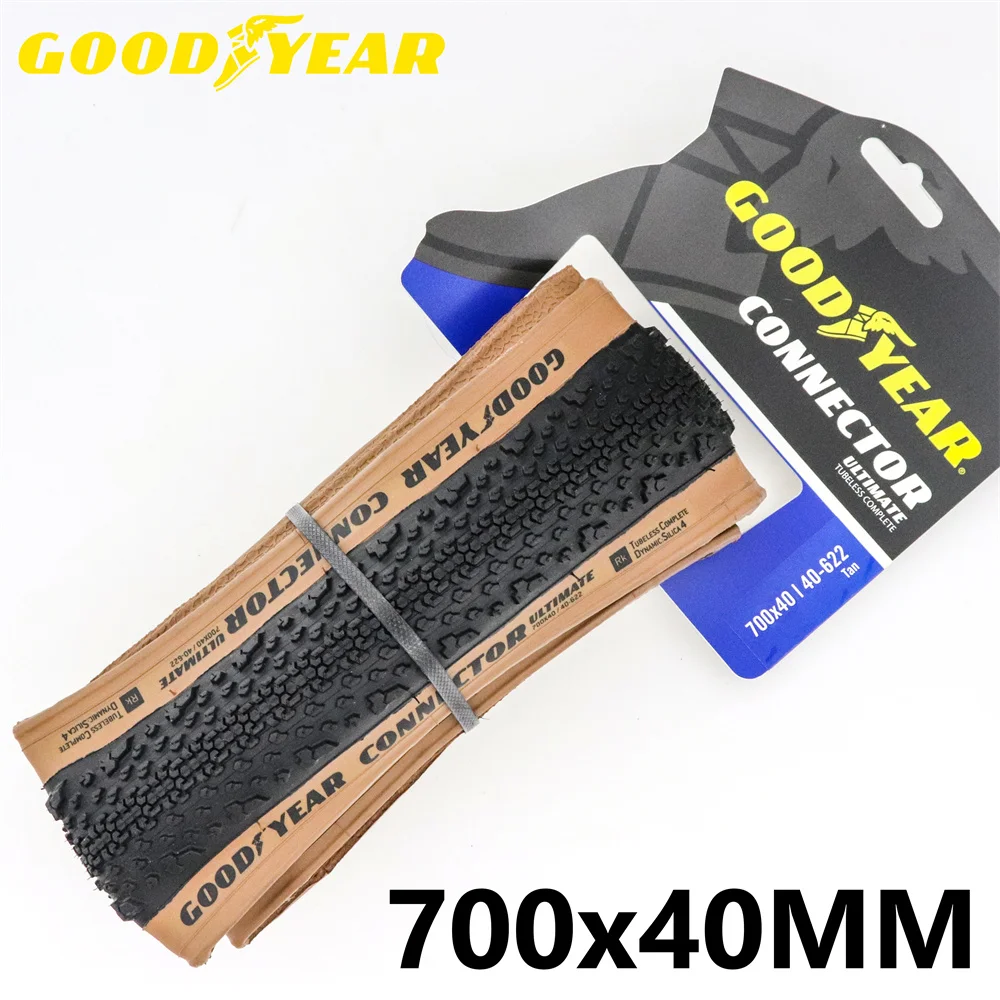

Бескамерная шина Goodyear conector ultimate 700x40c 40-622 cyclocross cascalho bicicleta de Road бескамерная шина pneu preto/tan