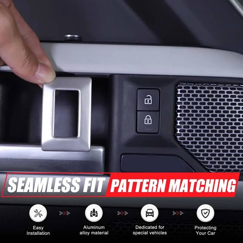 Для Land Rover Defender 90 110 2020-2024 алюминиевый сплав серебристый Автомобильный Дверной