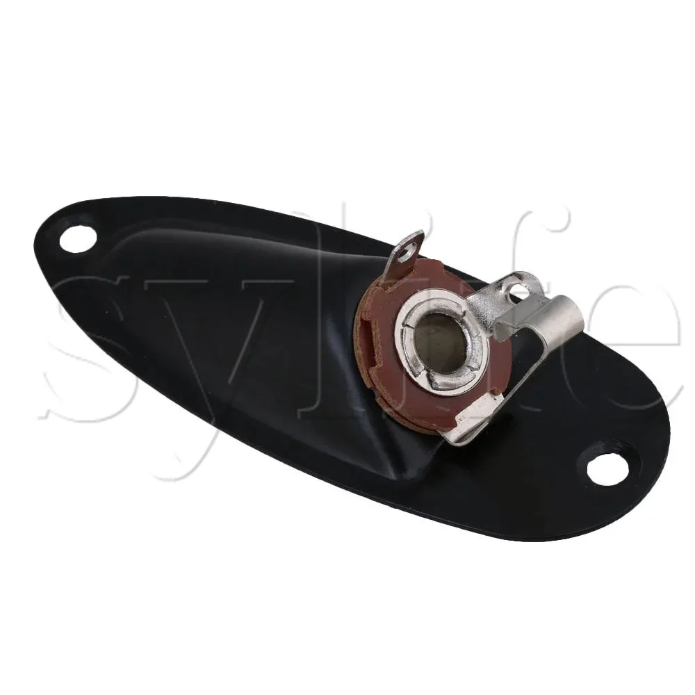 

Black Boat Output Jack Plate Socket for Guitar