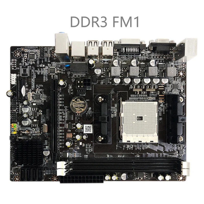 NEW-A55 DDR3 Материнская плата для компьютера поддерживает интерфейс Fm1 X4 631 641 A10 A8 A4