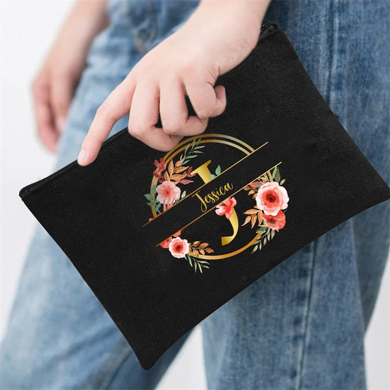 Индивидуальные индивидуальные уникальные парусиновые косметички сделай сам