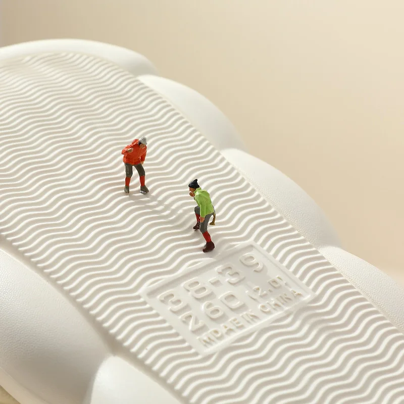 Winter Luxury Cotton Slippers House Home Faux Fur Fleeces Slippers Women's Indoor Non-Slip Bottom Plush Thick Platform Shoes