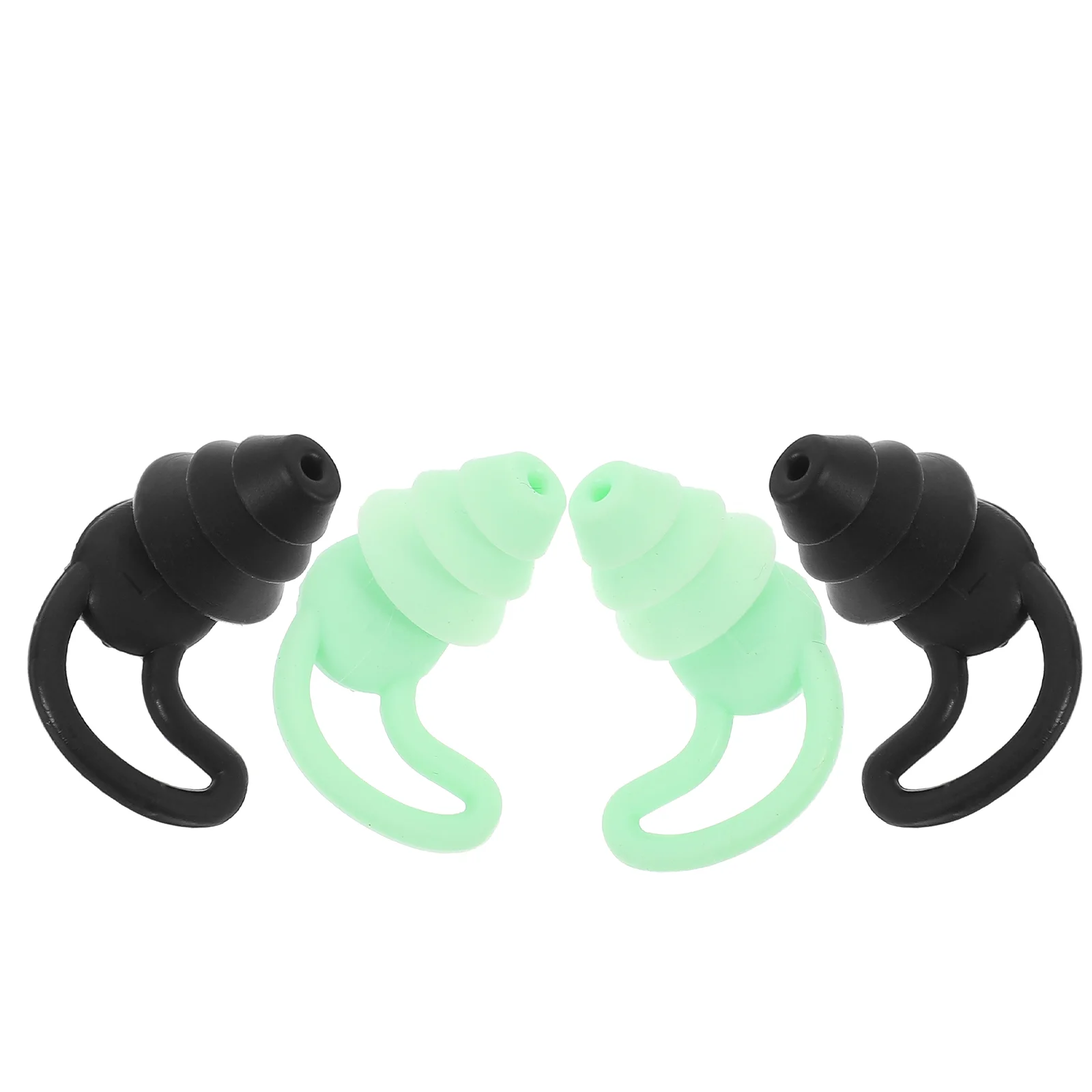 

2 Pairs Silicone Ear Plugs For Sleeping Noise Canceling Earplugs Silicone Sleeping Cancelling Earbuds Waterproof Motorcycle