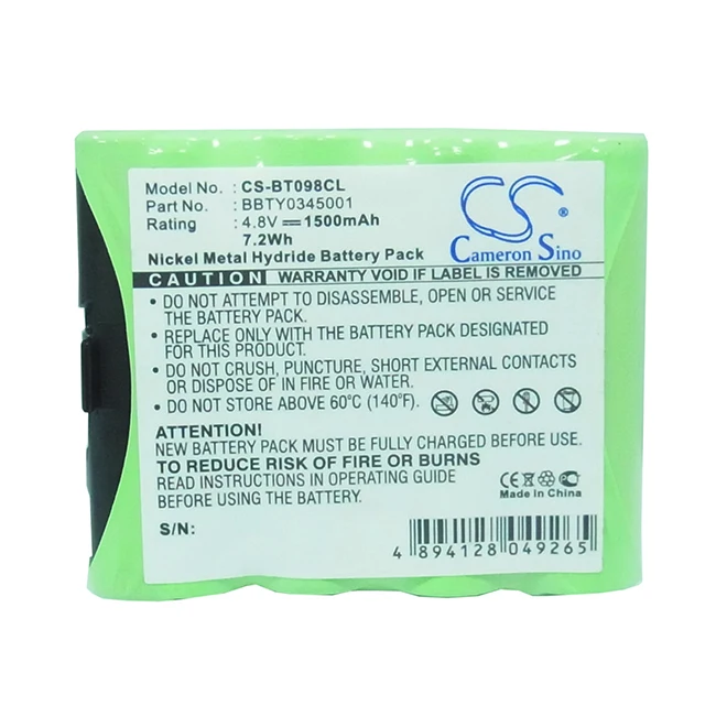 Аккумуляторная батарея для телефона 1500 мА · ч, батарея для приемника EXV98 EXV958 CT910 CT944 Telefunken CS4 CS5 CS6 CA6 CC4 CC5 CC6