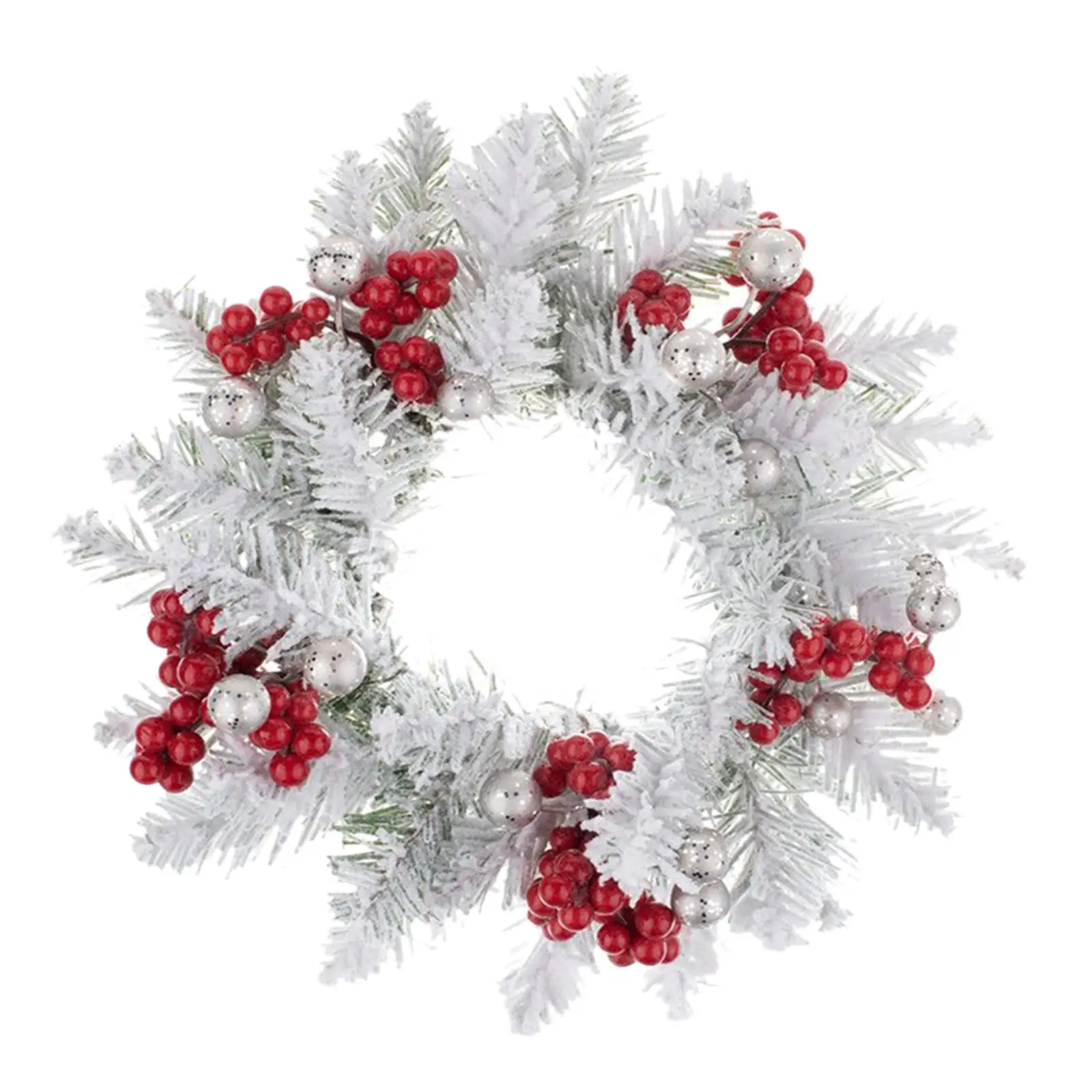 

Christmas Candle Wreath Candles Base Holder Rustic Creative Wreath for Table Centerpiece Dining Room Wedding Holiday Xmas