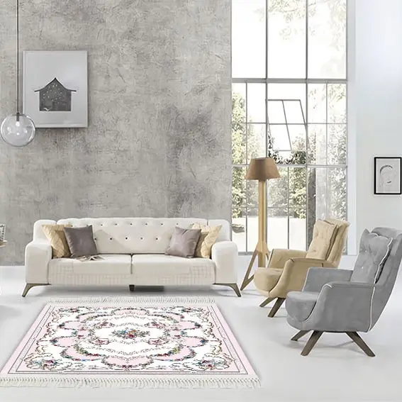 Классический Цветочный Коврик aubusson с медальонами розовый коврик барьер кухонный