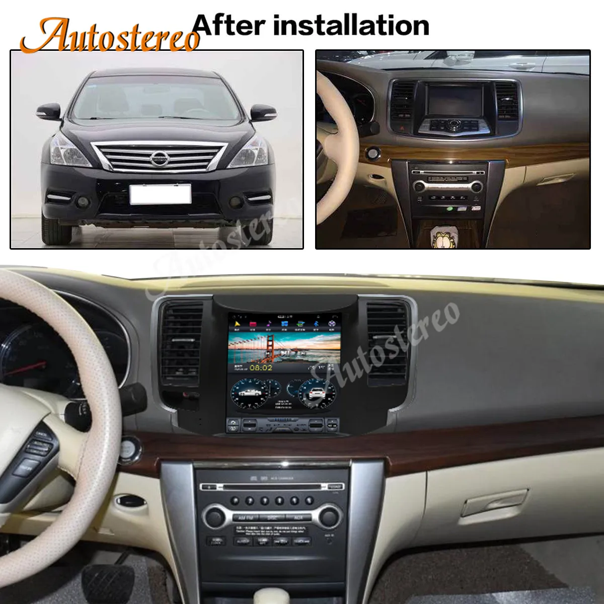 

Android 11,0 для Nissan Teana 2008-2011 автомобильная навигация Qualcomm радио головное устройство мультимедийный плеер автостерео DVD экран