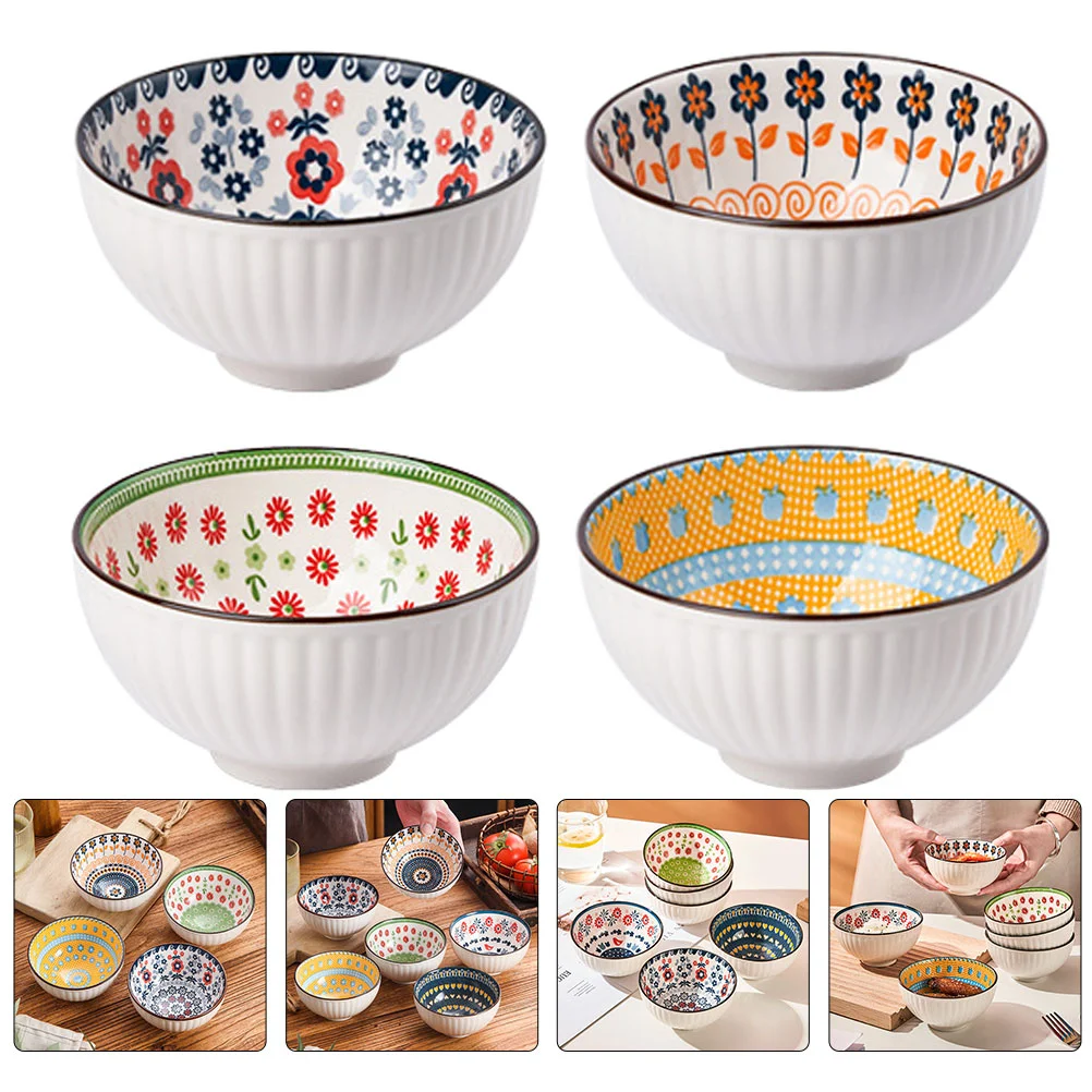 

Bowls Bowl Ceramic Porcelain Cereal Pho Soup Fruit Rice Snack Serving Colorful Dessert Appetizer Asian Ramen Japanese Pasta Food