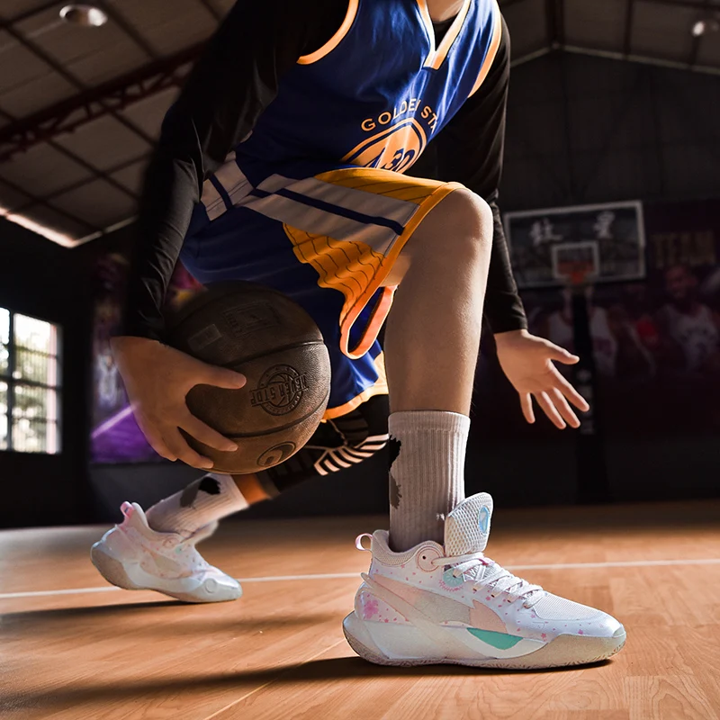 Sonic 10 Basketball Shoes Rainbow Multi Color Men's And Women's Same Large Size Shock-absorbing Wear-resistant Actual Combat