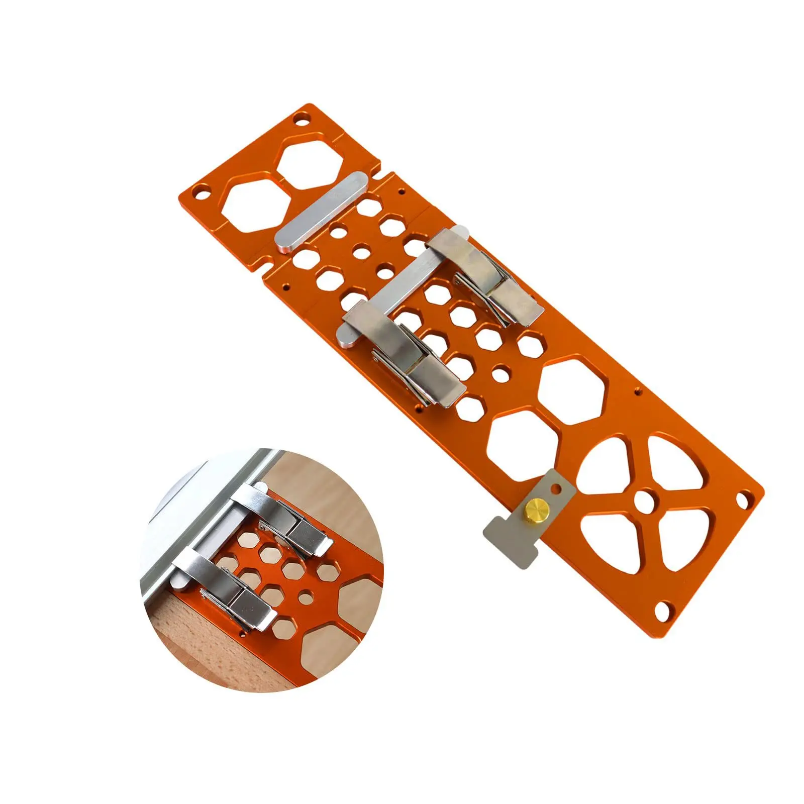 

U50 Woodworking Track Saw Square 90 Degree Angle Stop Guide Rail Clamp Aluminum Positioning Plate for Festool and Makita Rails