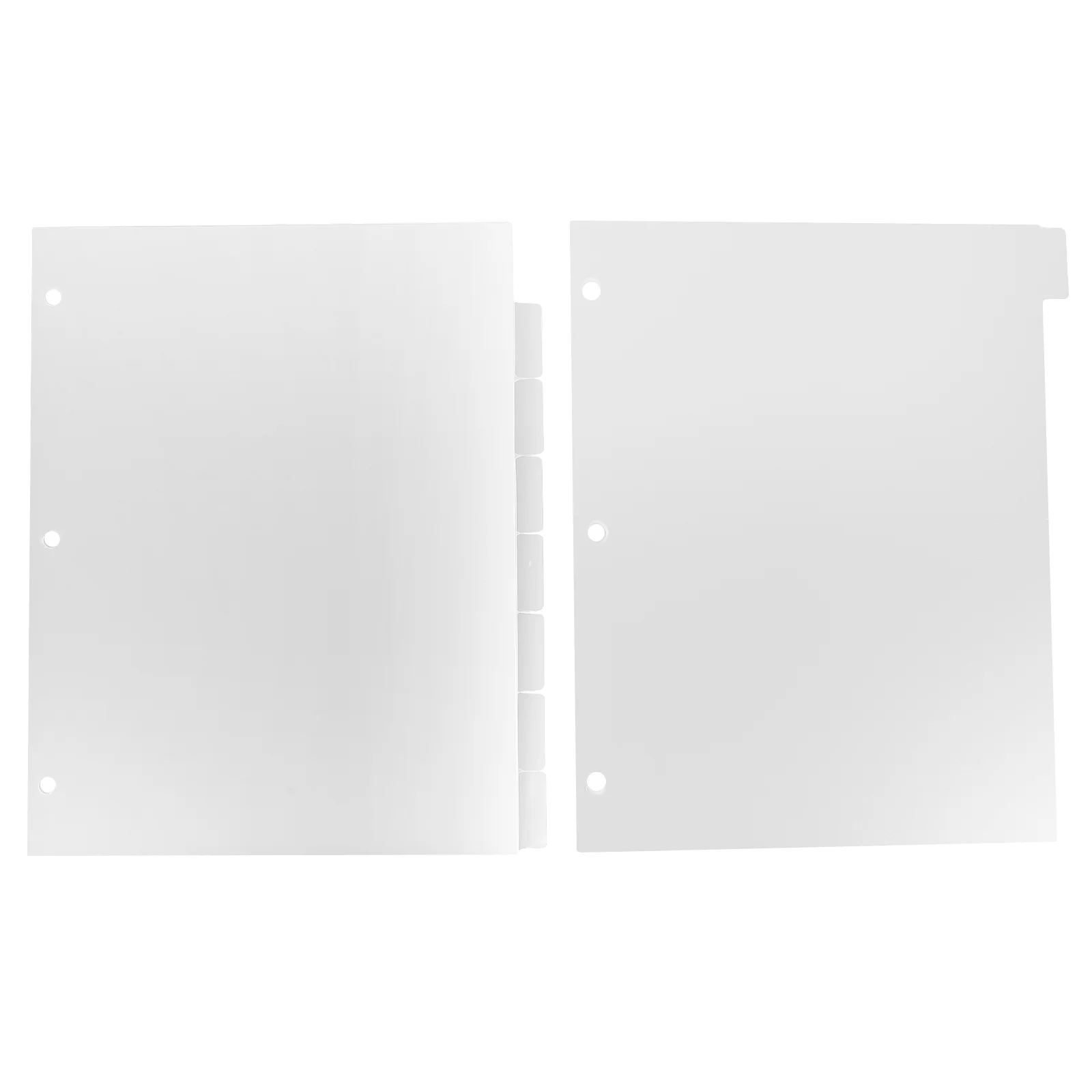 

Clear Binder Separate Loose-leaf Book Notepad Dividers 3 Rings Tabs Notebook Refills