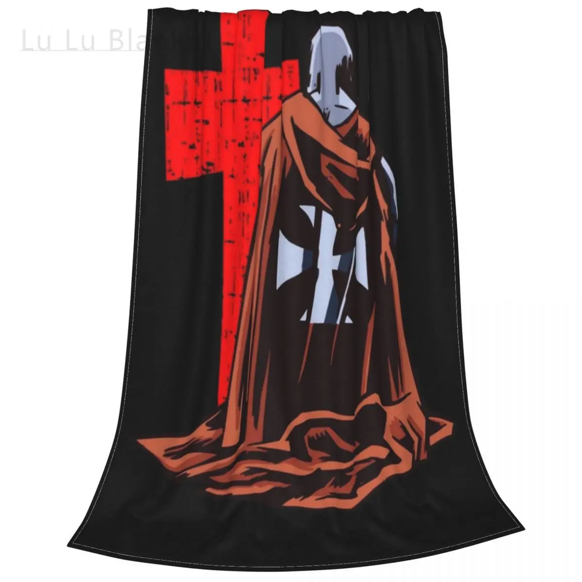

Brave Knights Templar Blankets Velvet Decoration Medieval Costume Multifunction Soft Throw Blanket for Bed Couch Bedding Throws