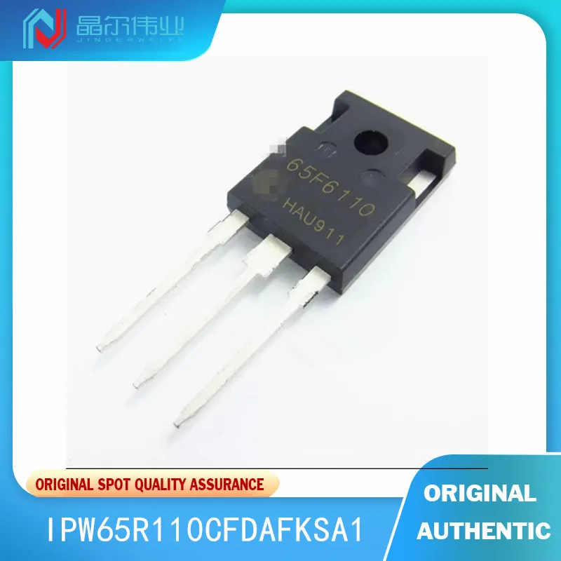 

5PCS 100% New Original IPW65R110CFDAFKSA1 N-Channel 650 V 31.2A 277.8W (Tc) Through Hole PG-TO247-3