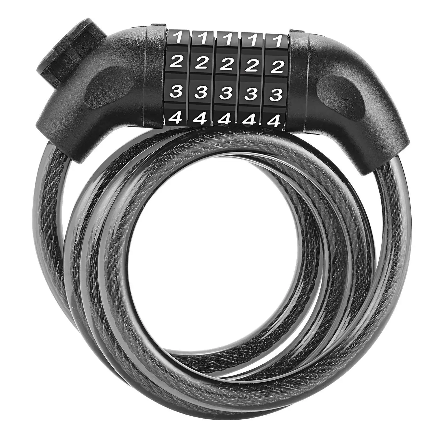 

Electric car coarse 5 five code lock bicycle lock mountain bike anti-theft lock motorcycle bike key lock