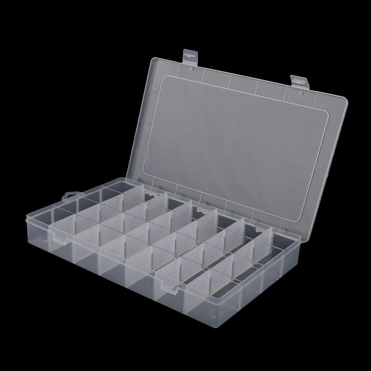 

28- Grid Organizer Box Adjustable Storage Box with Removable Dividers