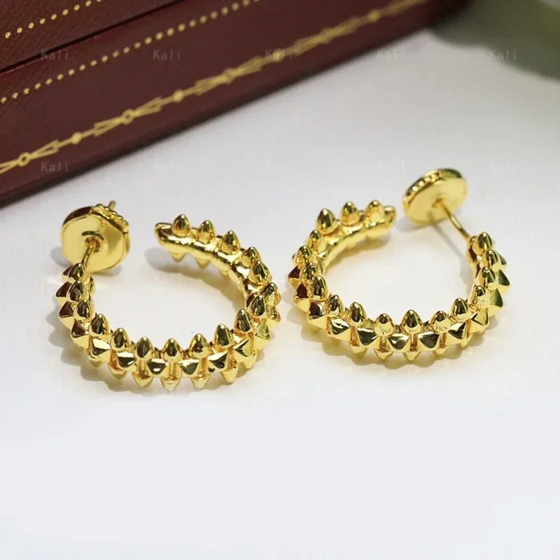 

Серебряное серебро 18K, женское украшение для пирсинга, свадебные обручи для девочек, подарки, имитация знаков, Официальный магазин высокого качества