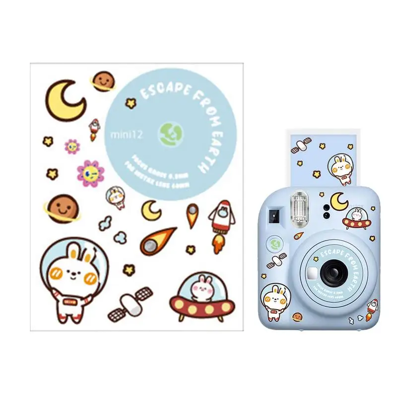 

DIY Новые милые наклейки с рисунками из мультфильмов для Instax Mini 12 ПВХ мгновенная камера Декоративные наклейки аксессуары детские подарки