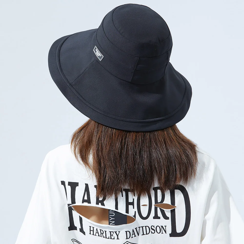 

US Stock OhSunny Bucket Hats UV Protection UPF50+ Unisex Solid Color Folding Fisherman Caps Hip Hop Men Women Panama Bucket Cap