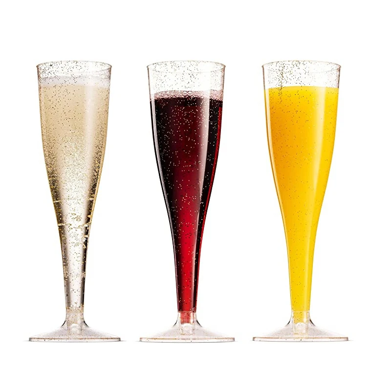 

12pcs 200ml Disposable Champagne Flutes For Wedding Birthday Baptism Party Red Wine Cup Drink Cup Cocktail Cup Plastic Goblet