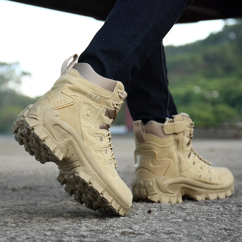 Xiaomi Mijia Men's Military Boot Combat Men's Ankle Boot Tactical Boots Army Boot Male Shoes Work Safety Shoes Motocycle Boots