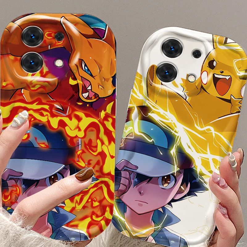 Роскошный S-образный чехол P-Pokemones для Xiaomi Redmi Note 13 12S 11S 11 10 9 8 10A 9C 9T Pro Plus