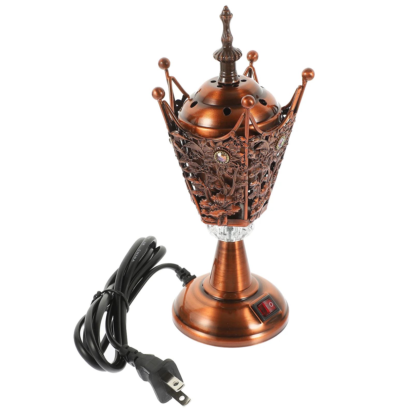 

Metal Decor Plug-in Burner Censer Holder Arab Vintage Aroma Decorative