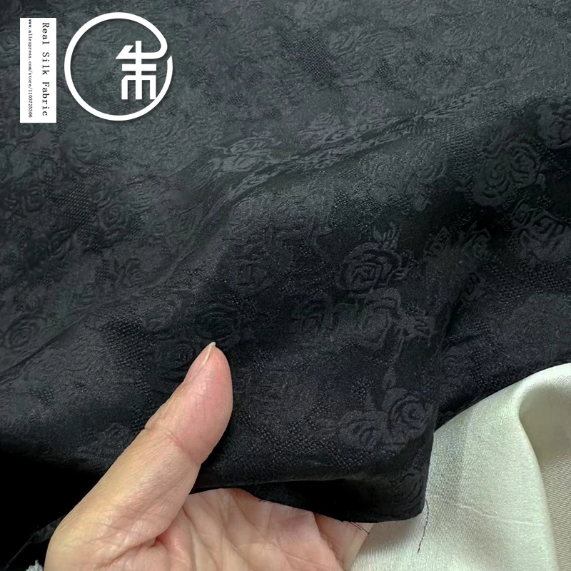 Женская юбка-Ципао из 100% натурального шелка с цветочным принтом