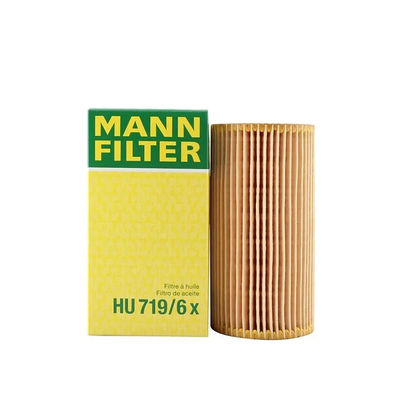 Масляный фильтр MANN HU719/6x для VW Eos Jetta Passat New Beetle Golf AUDI A3 A4 B6 8ED 8EC TT 06D115466 06D115562 с