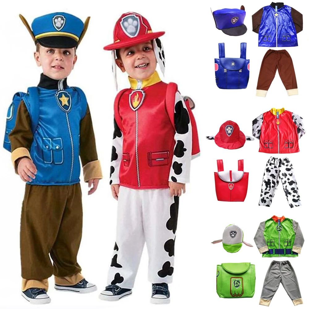 Boy Girl Rocky Rubble Skye Marshall Zuma Chase Cosplay Costume Halloween Purim Child Kid Birthday Party Gift Fancy Dress