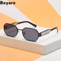 boyarn luxury brand design fashion small frame sunscreen sunglasses womens advanced sense ins four sided sunglasses womens cro