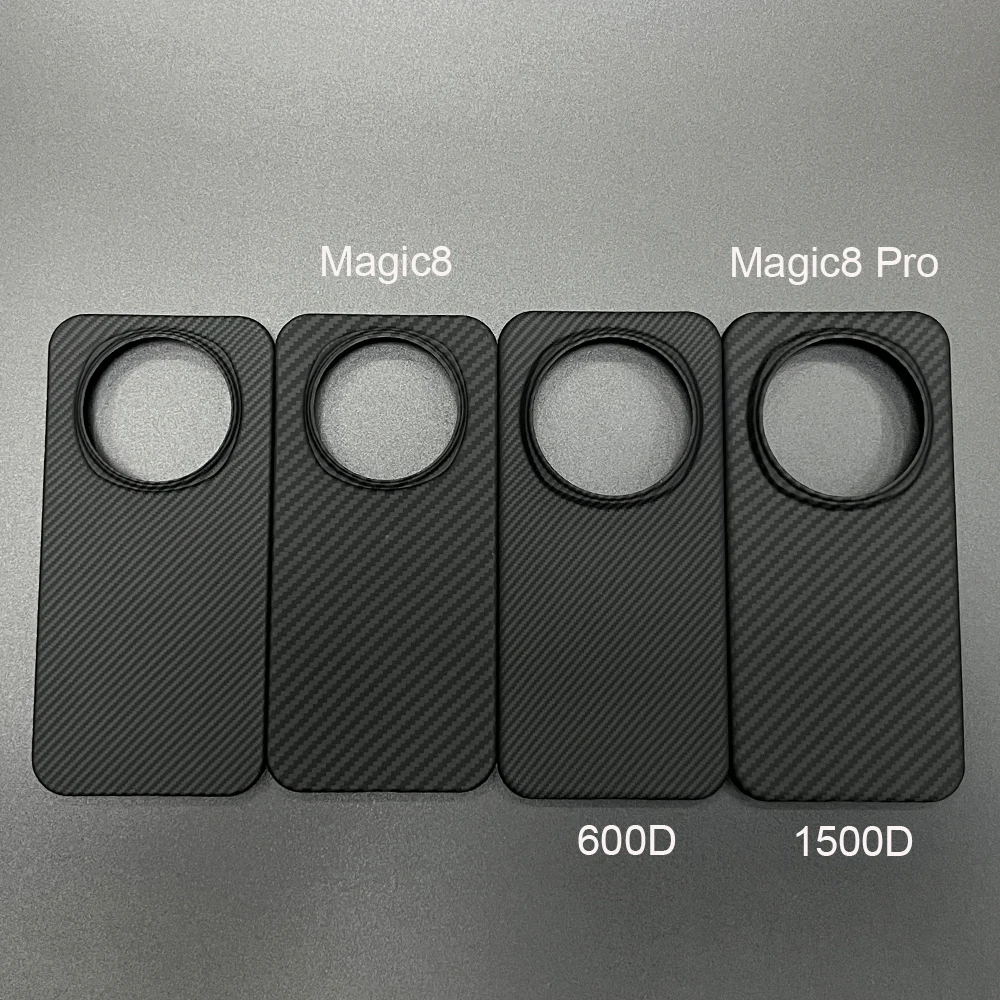 Фото Чехол Bottix из углеродного волокна для Honor Magic8 Pro, чехол Magic8, легкий чехол с защитой от отпечатков пальцев, арамидный ультратонкий чехол для задней панели №3
