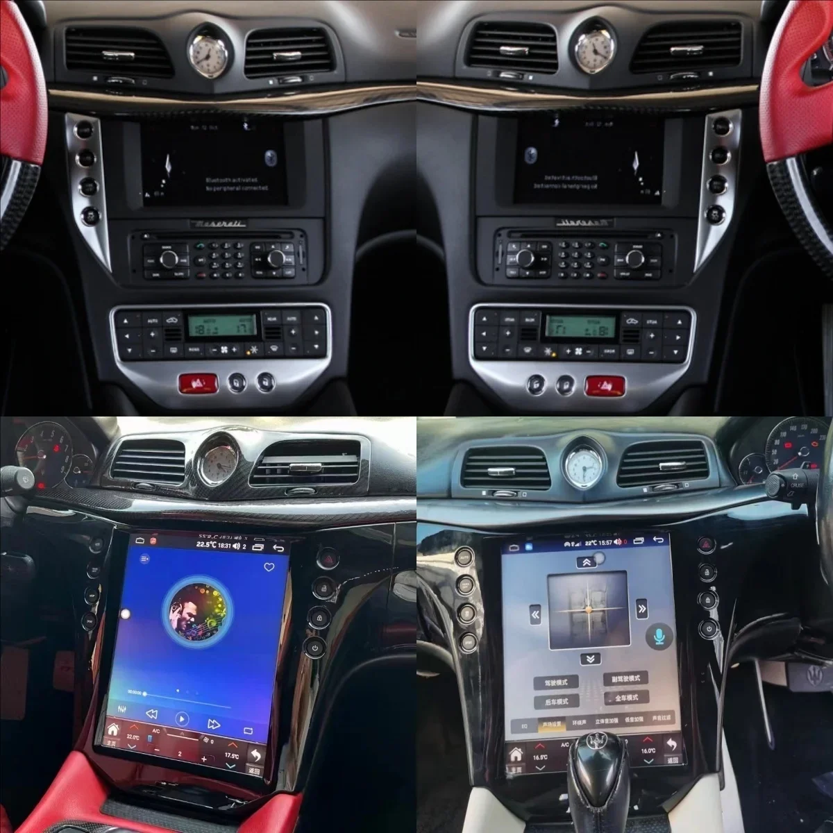 Фото Автомобильный мультимедийный видеоплеер с экраном, поддержкой Carplay, DSP, GPS-навигацией и стереосистемой для Maserati GT GC GranTurism 2007-2017, головное устройство с поддержкой 4G. №2