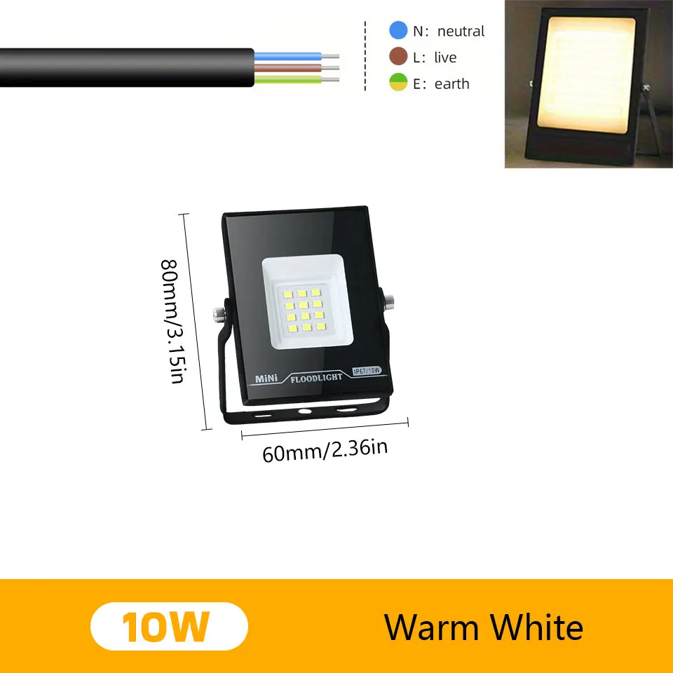 

LED прожектор 100Вт черный 220В