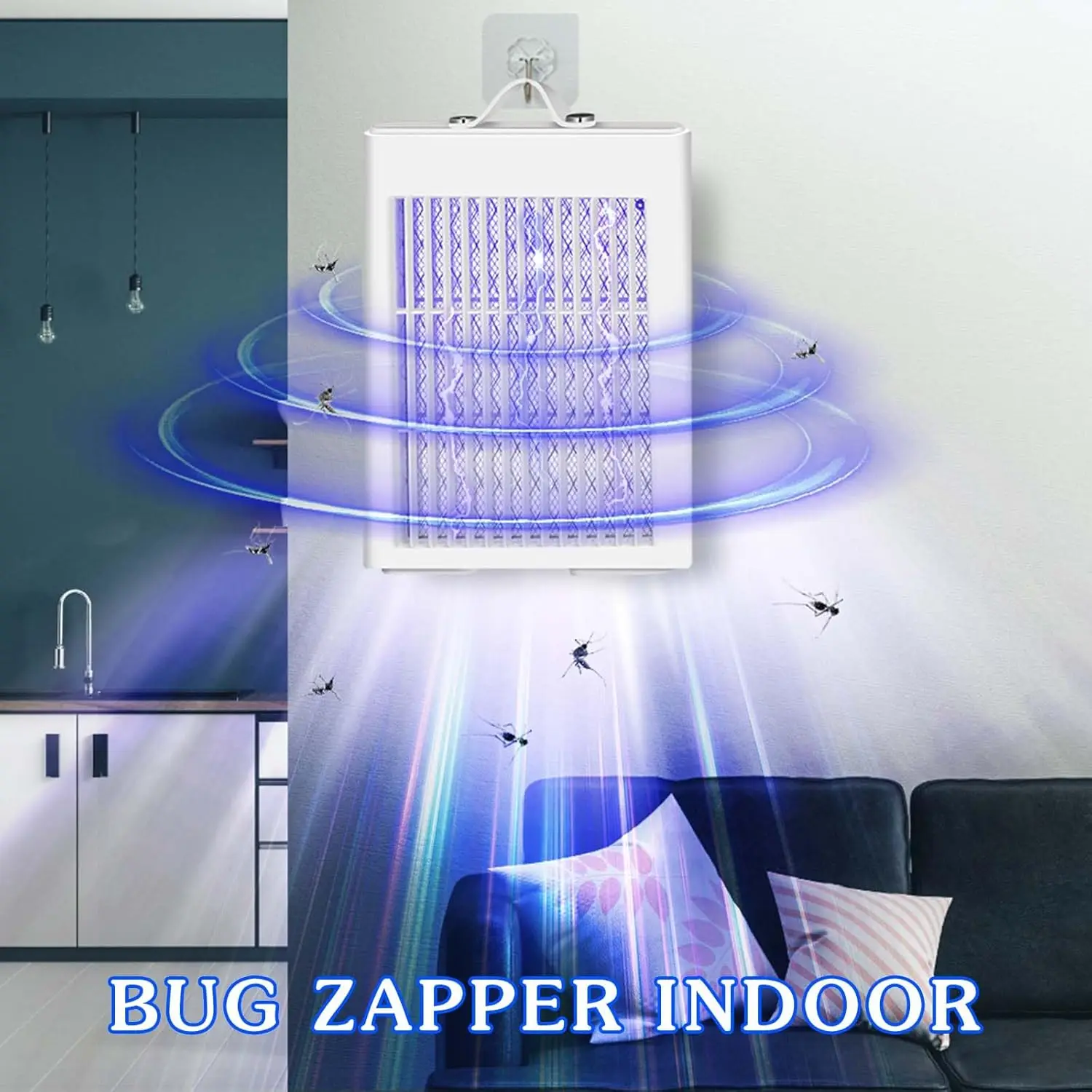 Крытый мощный убийца комаров 3000 В лампа от с питанием USB ловушки для насекомых