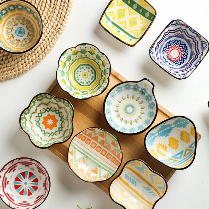 

Ceramic dishes home sauce vinegar seasoning dishes hot pot dip seasoning bowl dishes pickles dishes