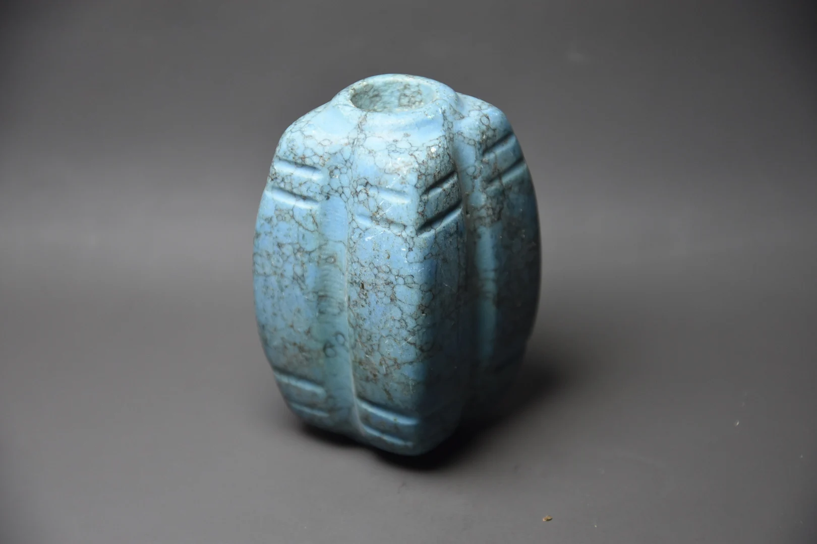 

Hongshan Culture Tibetan Turquoise Jade Cong