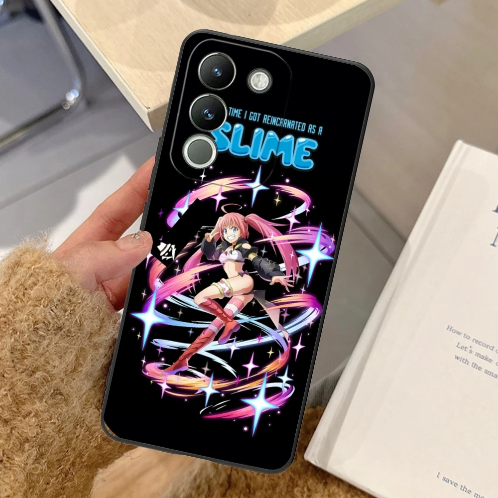 Чехол для телефона Slime Milim Nava черный мягкий чехол VIVO Y95 Y93 Y31 Y20 V19 V17 V15 Pro X60 NEX