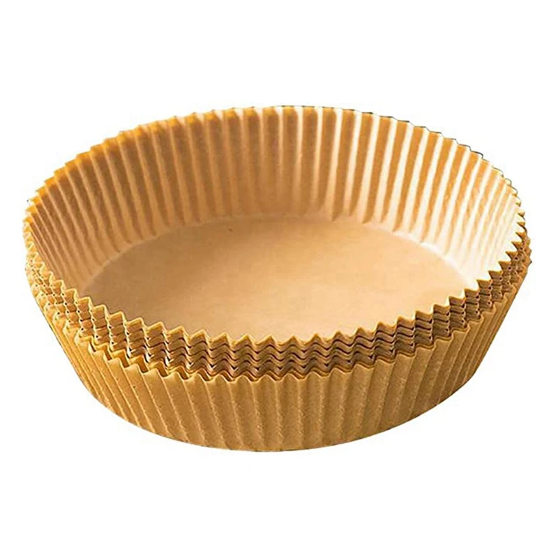 

80PCS Air Fryer Special Paper Silicone Oil Paper Holder Round Oil-Absorbing Paper Food Pad Baking Baking Paper