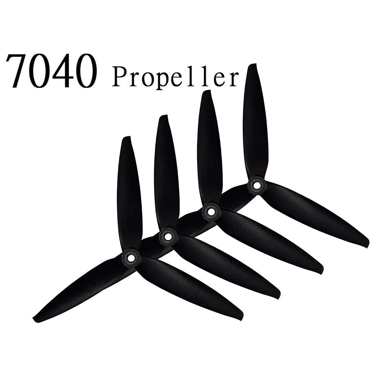 4 шт. 7x4x3 прочный Tri-Blade черный (2CW + 2CCW) нейлон для моделей FPV RC MAK4 опора дрона