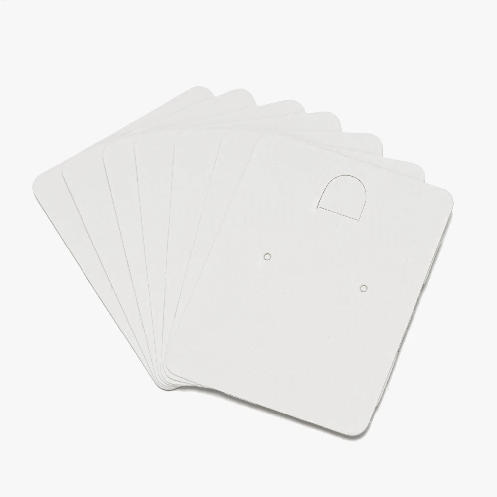 Картонные подставки для сережек 6,5x5 см, 50 шт