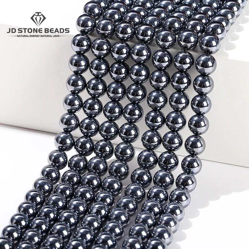 Оптовая продажа бусины из натурального камня Terahert 4 6 8 10 мм гладкие Круглые для